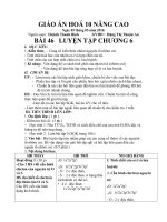 Giáo án hoá hoc10 luyên tập chương 6