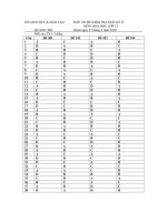 ĐÁP ÁN MÔN HÓA 12 HKII 2009-2010