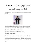 7 dấu hiệu bạn đang bị tán bởi một anh chàng chơi bời pps