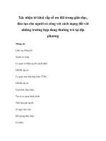 Xác nhận tờ khai cấp sổ ưu đãi trong giáo dục, đào tạo cho người có công với cách mạng đối với những trường hợp đang thường trú tại địa phương potx