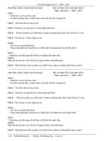 Đề cương ôn Sinh 8 KH 2 ( 2009 - 2010 )