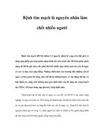 Bệnh tim mạch là nguyên nhân làm chết nhiều người ppt