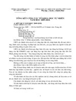 Tong ket TO KHTN