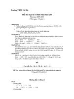 Đề KT  hóa Ky II (hot) có Đáp án