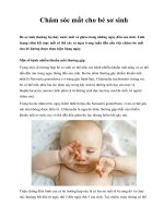 Chăm sóc mắt cho bé sơ sinh pps