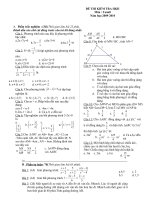 KIEM TRA HOC KY 2 TOAN 8 (2) DAP AN MA TRAN