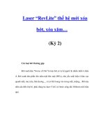 Laser “RevLite” thế hệ mới xóa bớt, xóa xăm… (Kỳ 2) pdf