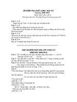 Đề KT chất lượng HK 1 NV6
