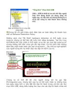 Bạn sẽ không còn lo virus tấn công USB