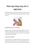 Khen ngợi chàng cũng cần có nghệ thuật ppt