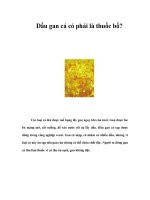 Dầu gan cá có phải là thuốc bổ? pps