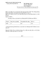 ĐỀ THI HKII ĐỊA 9- 2010(Tự luận)