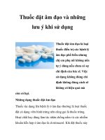 Thuốc đặt âm đạo và những lưu ý khi sử dụng doc