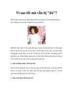 Vì sao tốt mà vẫn bị 