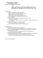 ôn tập học kì 2 lớp 10 năm 2009-2010