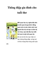 Thông điệp gia đình cho tuổi thơ docx