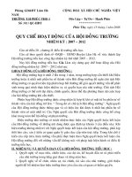 kế hoạch Hội đồng trường