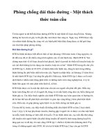 Phòng chống đái tháo đường - Một thách thức toàn cầu pot