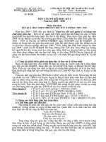 Bao cao so ket HK I nam hoc 2009 -2010