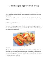 3 món ăn gây ngộ độc trầm trọng pdf