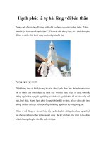 Hạnh phúc là tự hài lòng với bản thân ppsx