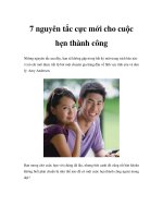 7 nguyên tắc cực mới cho cuộc hẹn thành công doc