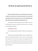 Chế độ ăn cho người ung thư khi hóa trị pdf