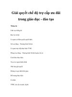 Giải quyết chế độ trợ cấp ưu đãi trong giáo dục - đào tạo Thông tin Lĩnh pot