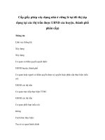 Cấp giấy phép xây dựng nhà ở riêng lẻ tại đô thị (áp dụng tại các thị trấn được UBND các huyện, thành phố phân cấp) ppsx