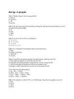 Bài tập về photpho LTDH 2010
