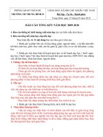 BAO CAO TONG KET NAM HOC 2009-2010