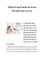 Những bí quyết dành cho bà mẹ đơn thân nuôi con trai ppsx