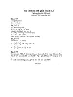 Đề-Đáp án HSG Toán8  Y.9