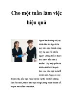 Cho một tuần làm việc hiệu quả potx