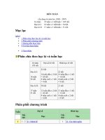 PPCT MÔN TOÁN lop 10