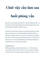 Chút việc cần làm sau buổi phỏng vấn pptx