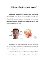 Khi nào nên phẫu thuật xoang? ppsx