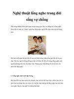 Nghệ thuật lắng nghe trong đời sống vợ chồng potx