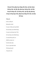 Cấp lại Giấy phép hoạt động bến thủy nội địa thuộc đường thủy nội địa địa phương, đường thủy nội địa chuyên dùng nối với đường thủy nội địa địa phương trong trường hợp Giấy phép hoạt động bến thủy nội địa hết hạn potx