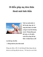 10 điều giúp mẹ đơn thân thoải mái tinh thần pdf