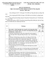 Bản tự đánh giá CĐCS vững mạnh 2009-2010