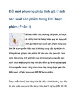 Đổi mới phương pháp tính giá thành sản xuất sản phẩm ppsx