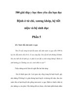 Bệnh ở tứ chi, xương khớp, hệ tiết niệu và hệ sinh dục - Phần 5 ppt