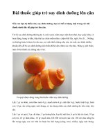 Bài thuốc giúp trẻ suy dinh dưỡng lên cân pptx