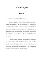 Cơ thể người - Phần 2 pptx