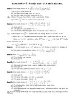 các dạng toán ôn thi vào 10