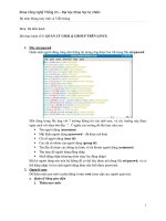 Bài thực hành số 8: QUẢN LÝ USER & GROUP TRÊN LINUX ppsx