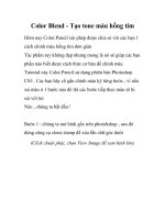 Color Blend - Tạo tone màu hồng tím- P1 docx