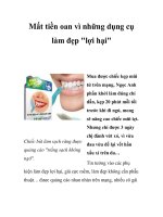 Mất tiền oan vì những dụng cụ làm đẹp 