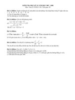 Đề thi học kỳ 2 lớp 10A